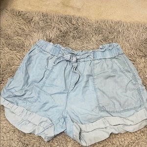 Aerie Soft High Waisted Paperbag Shorts